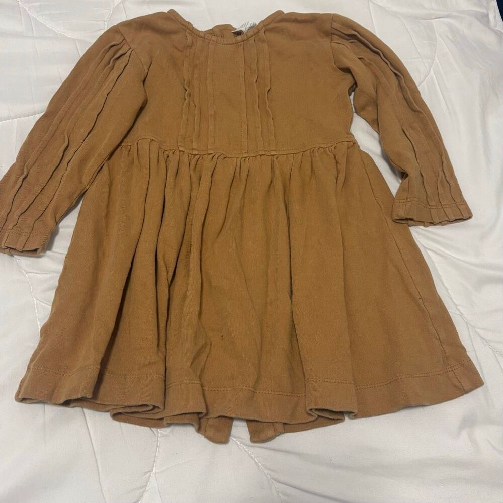 Kate Quinn Tan Kids Casual Dress